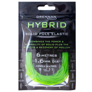 Drennan Hybrid Solid Elastic 6m Match Carp Pole Fishing Elastic All Sizes