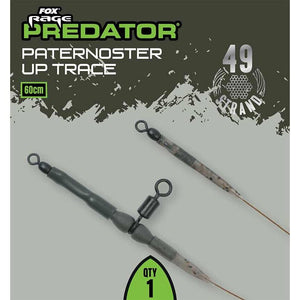 Fox Rage Predator Paternoster Uptrace 60cm Pike Fishing Wire Up Trace FRR029