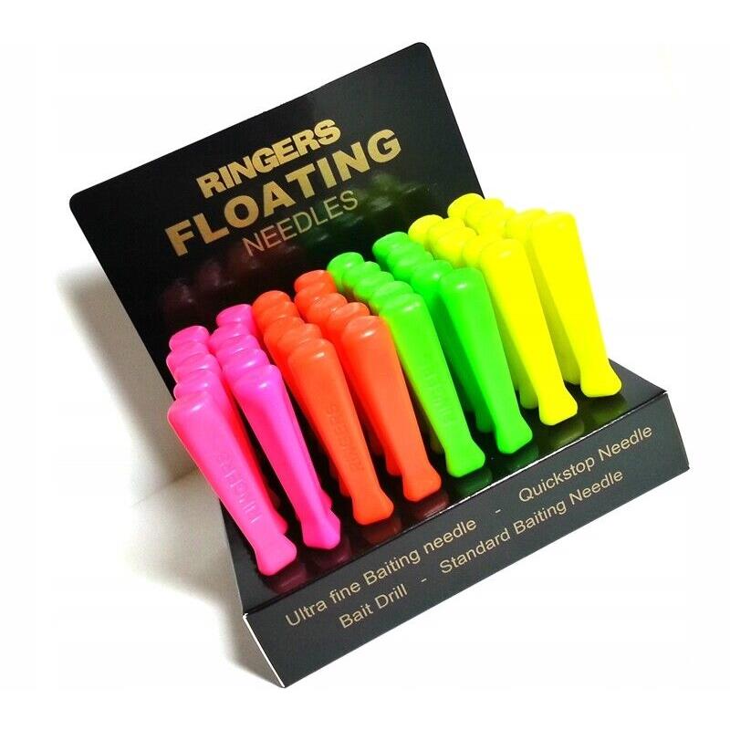 Ringers Floating Bait Needles Quickstop Needle Baiting Tool Match Fishing Hi-Viz