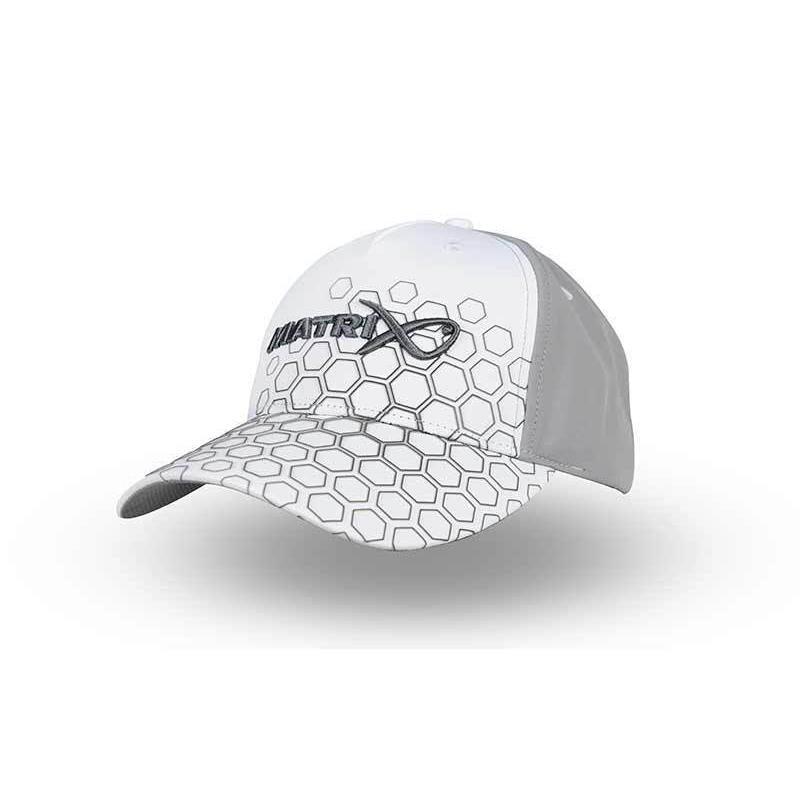 Matrix Hex Print Cap White Carp Fishing Hat Baseball Cap One Size GHH008