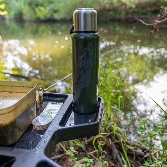 Korum Classic 1L Thermal Flask Green Fishing Thermos Barbel Design K03 ...
