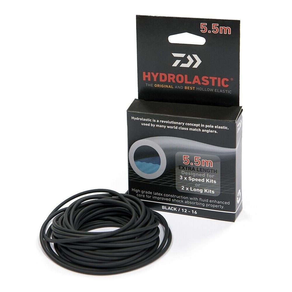 Daiwa Hydrolastic Black 12-16 5.5m Hollow Pole Elastic Carp Fishing HY – hobbyhomeuk