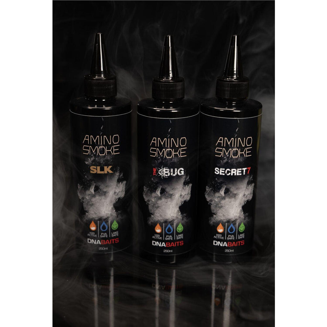 DNA Baits 250ml Amino Smoke Carp Fishing Bait Attractant Liquid Haze All Flavors