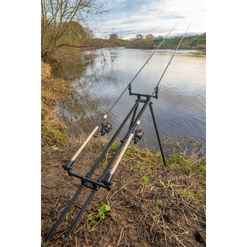 Korum Deluxe River Tripod Fishing Rod Holder Two Rod Rest River Pod K0360054