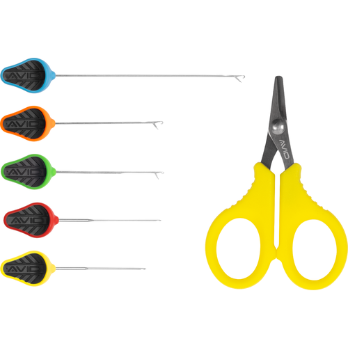 Avid Carp Re-Rig Tool Set Carp Fishing Baiting Needles Braid Scissors ...