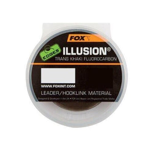 Fox Edges Illusion Trans Khaki Fluorocarbon Leader 50m Hooklink Fishing Line