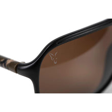 Load image into Gallery viewer, Fox AV8 Black &amp; Camo Pilot Style Carp Fishing Polarised Sunglasses CSN052
