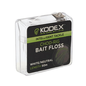 Kodex Bait Floss White/Neutral 50m Spool Dispenser Rig Making Fishing
