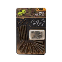 Load image into Gallery viewer, Fox Edges Camo Safety Lead Clip Kit Size 7 Carp Fishing Tackle Rig Kit CAC780
