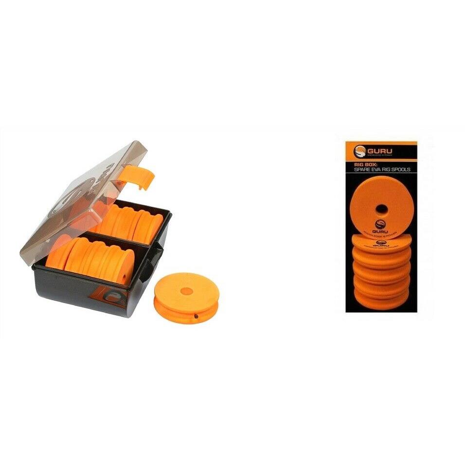 Guru Rig Box with 10 EVA Winders Spools Carp Fishing Tackle Storage
