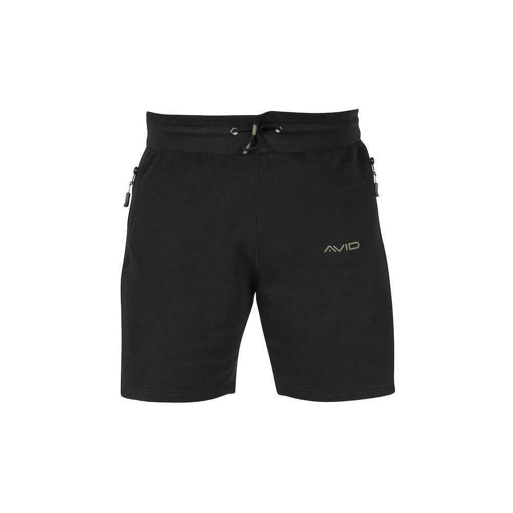 Avid Carp Distortion Black Jogger Shorts Fishing Clothing