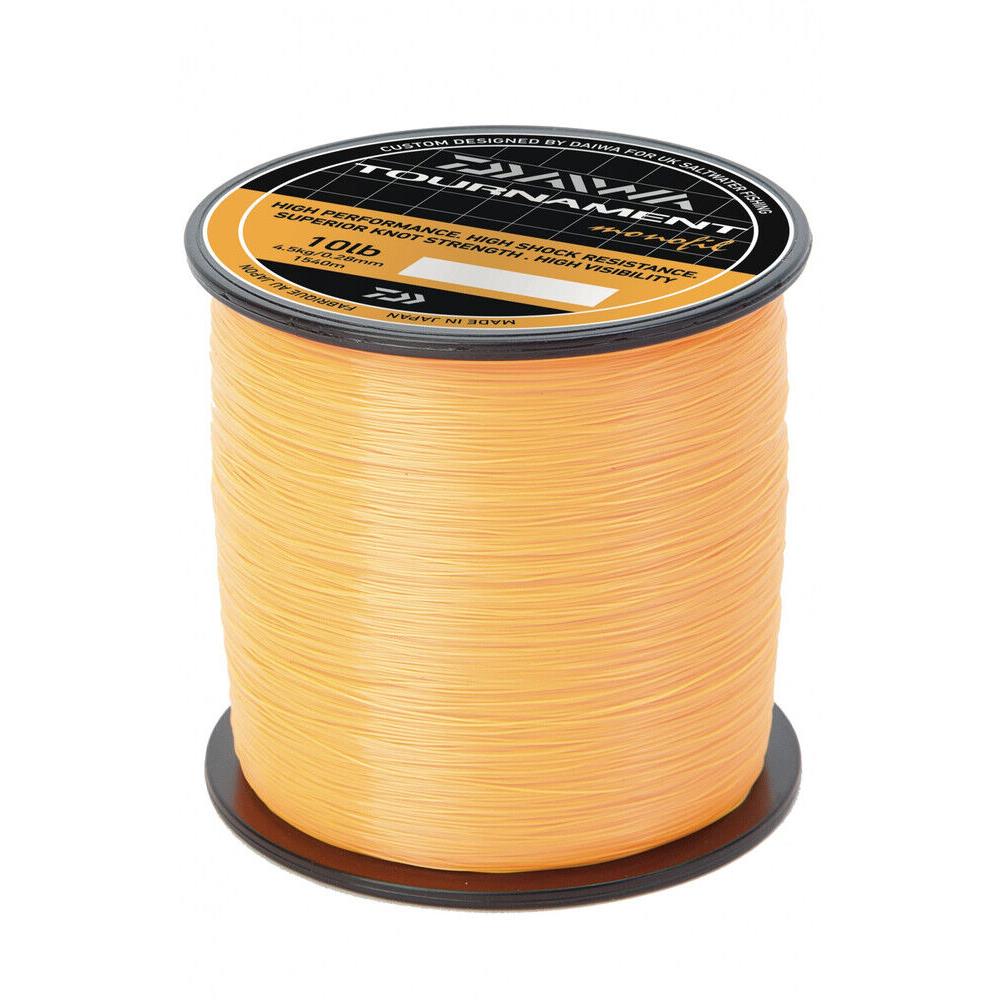 Daiwa Tournament Fluorescent Orange Monofil Mono Sea Fishing Line Bulk Spool