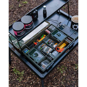 bivvy table tackle box Fox 2 Tier Bivvy Table Carp Fishing Fold Away Bivvy Tray Tackle Organi – hobbyhomeuk