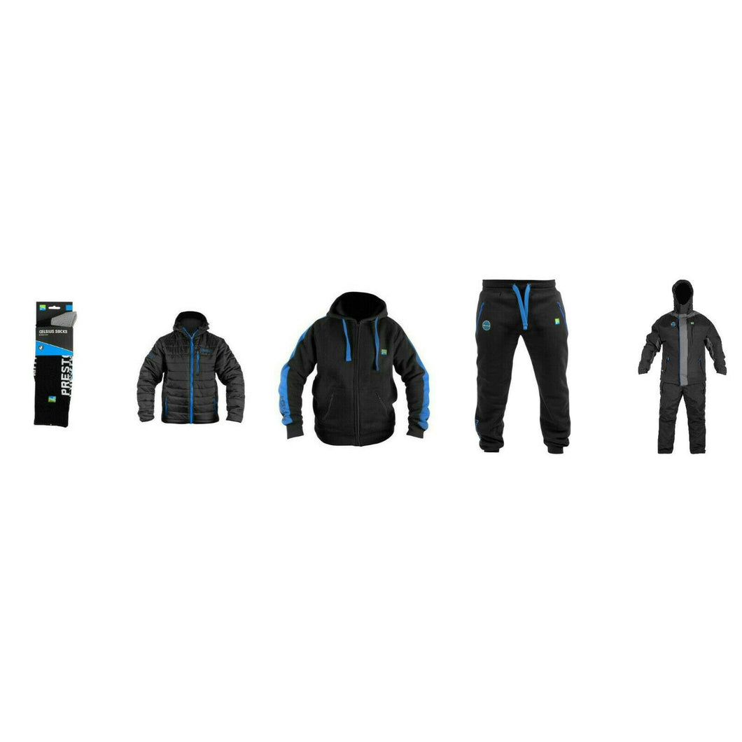 Preston Celcius Socks Jacket Joggers Thermal Zip Hoodie Suit Fishing Clothing