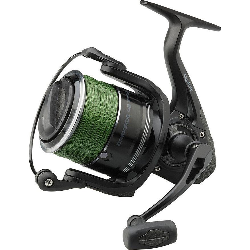 DAM Quick Darkside 4B Spod Fishing Reel 7000S 3+1BB - Prespooled with 30lb Braid