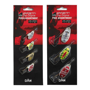 DAM Effzett Perch Pike Spoon Spinners Predator Fishing Sinking Lure Assortment