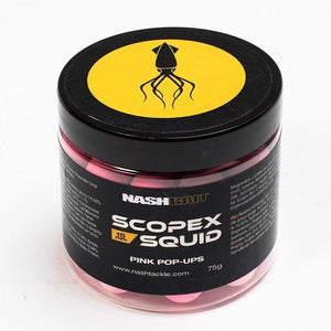 Nash Scopex Squid Pop-Ups Pink 12mm 75g Tub Carp Fishing Bait B6830
