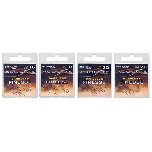 Drennan Acolyte Finesse Barbless Hooks Commercial Carp Fishing