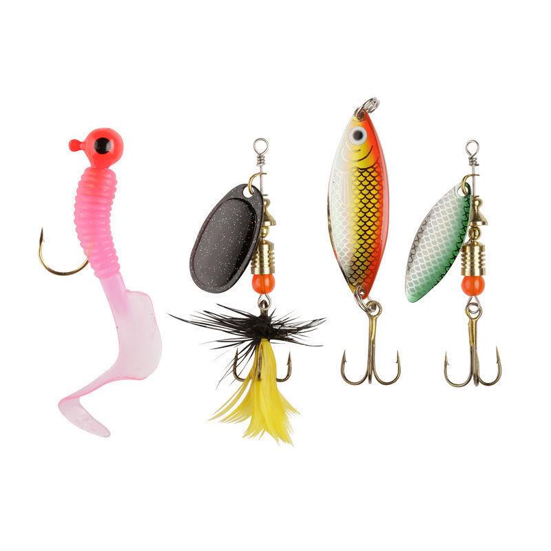 Abu Garcia Trout Spinner Lure Kit Set Pack of 4 Spoons Perch Pike Fishing