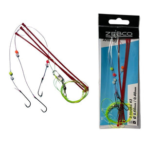 Zebco 3-Hook Arm Rig Sea Fishing Pre-Tied Tangle Free Rigs Saltwater Fishing
