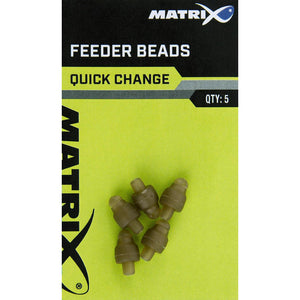 Fox Matrix Quick Change Feeder Beads 5pcs Fishing Terminal tackle