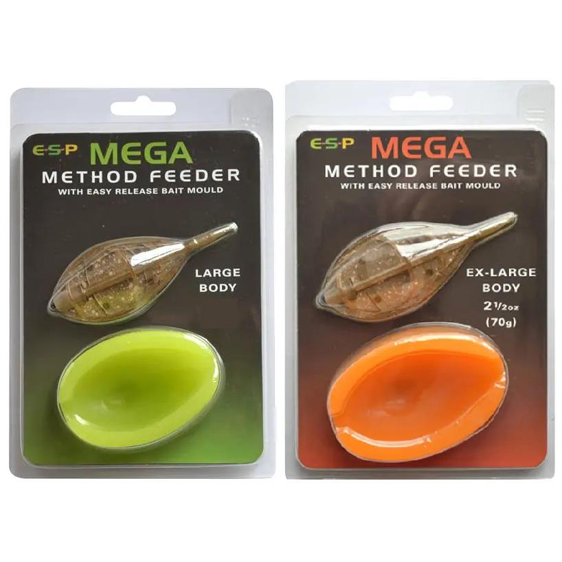 ESP Mega Method Feeder & Mould Large in 2oz (56g) or XL 2 1/2oz (70g) Fishing