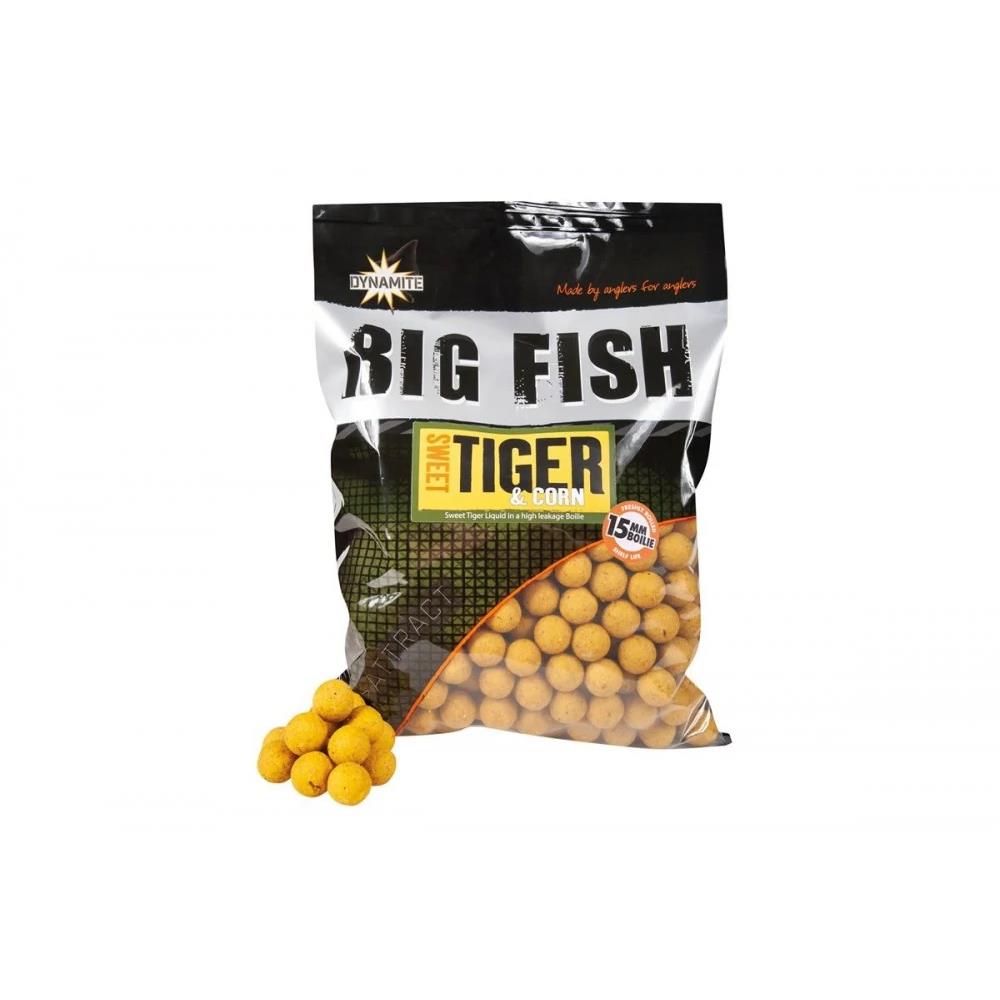 Dynamite Baits Big Fish Sweet Tiger & Corn Boilies 15mm 1.8kg Fishing
