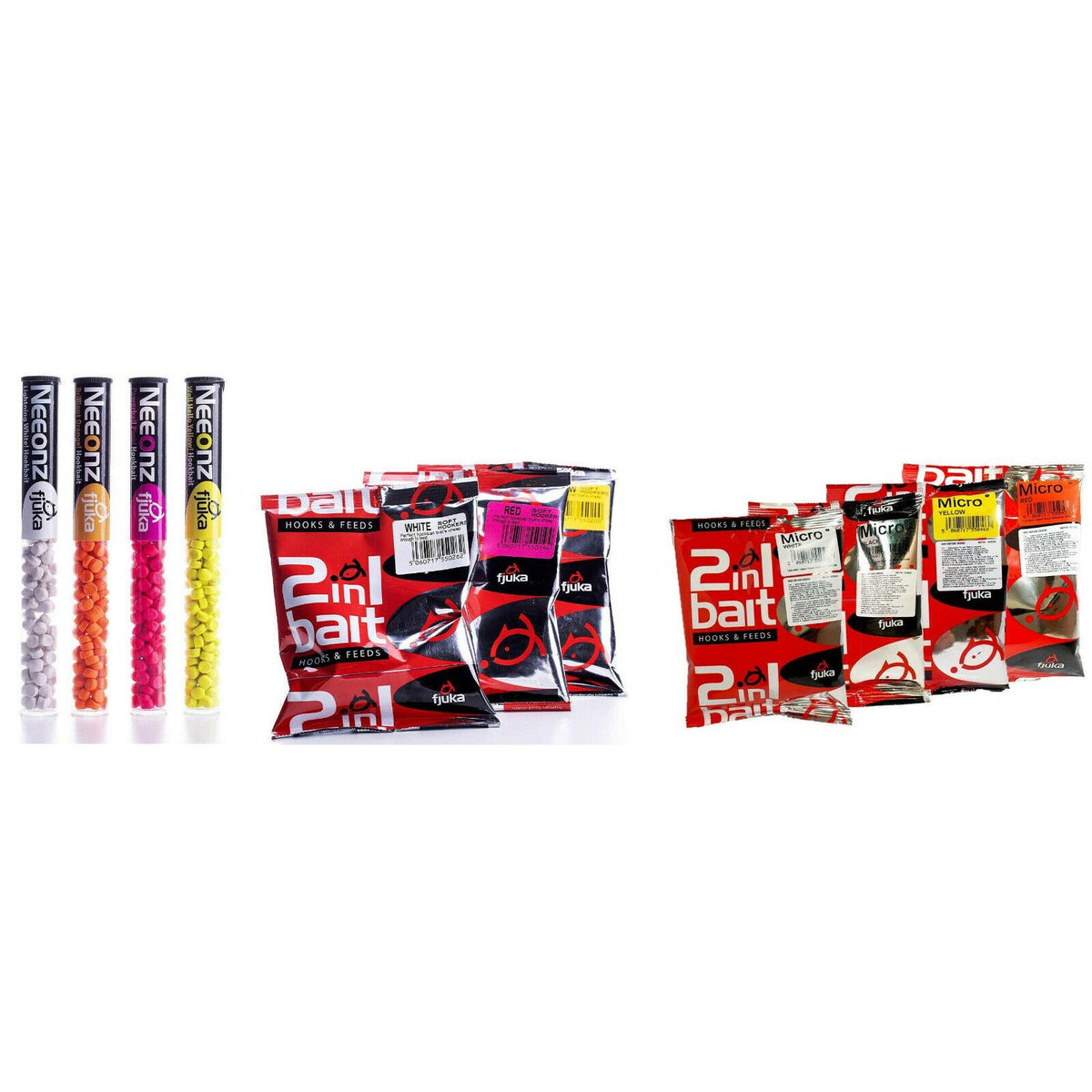 Fjuka Hookbait Neeonz or 2in1 Fluoro Mouldable Hook-Hold Fishing Bait ...