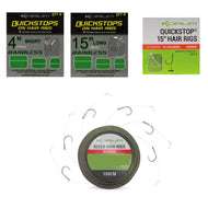 Korum Hair Rigs River or Quick Stops Barbed or Barbless 4