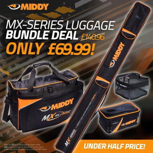 Middy MX-Series Luggage Bundle Deal Fishing Holdall & Carryall & Accessory Case