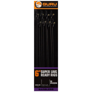 Guru Super LWG Bait Band Ready Rigs 6" 8pcs Fishing Terminal Tackle