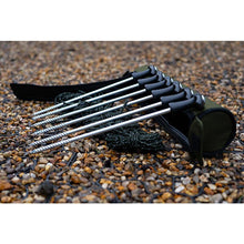 Load image into Gallery viewer, Fox R Series Bivvy Storm Pack 6 x 30cm Pegs &amp; Storm Cords Kit Carp Fishing
