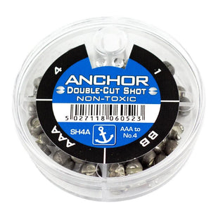 Anchor Tackle 4 Division Dispenser Split Shot Carp Fishing Weights AAA, BB, 1, 4