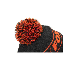 Load image into Gallery viewer, Fox Collection Bobble Hat Black &amp; Orange Carp Fishing Hat Beanie CHH021
