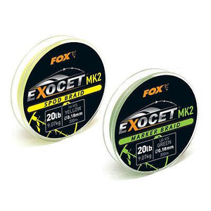 Fox Exocet Spod/Marker Braid Ultra Buoyant Floating MK2 Lo-Vis Fishing Line 300m