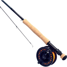 Load image into Gallery viewer, Daiwa D Trout S4 4pc Fly Combo Rod &amp; Pre-Spooled Reel 9&#39;6 7/8 #7 Trout Fishing
