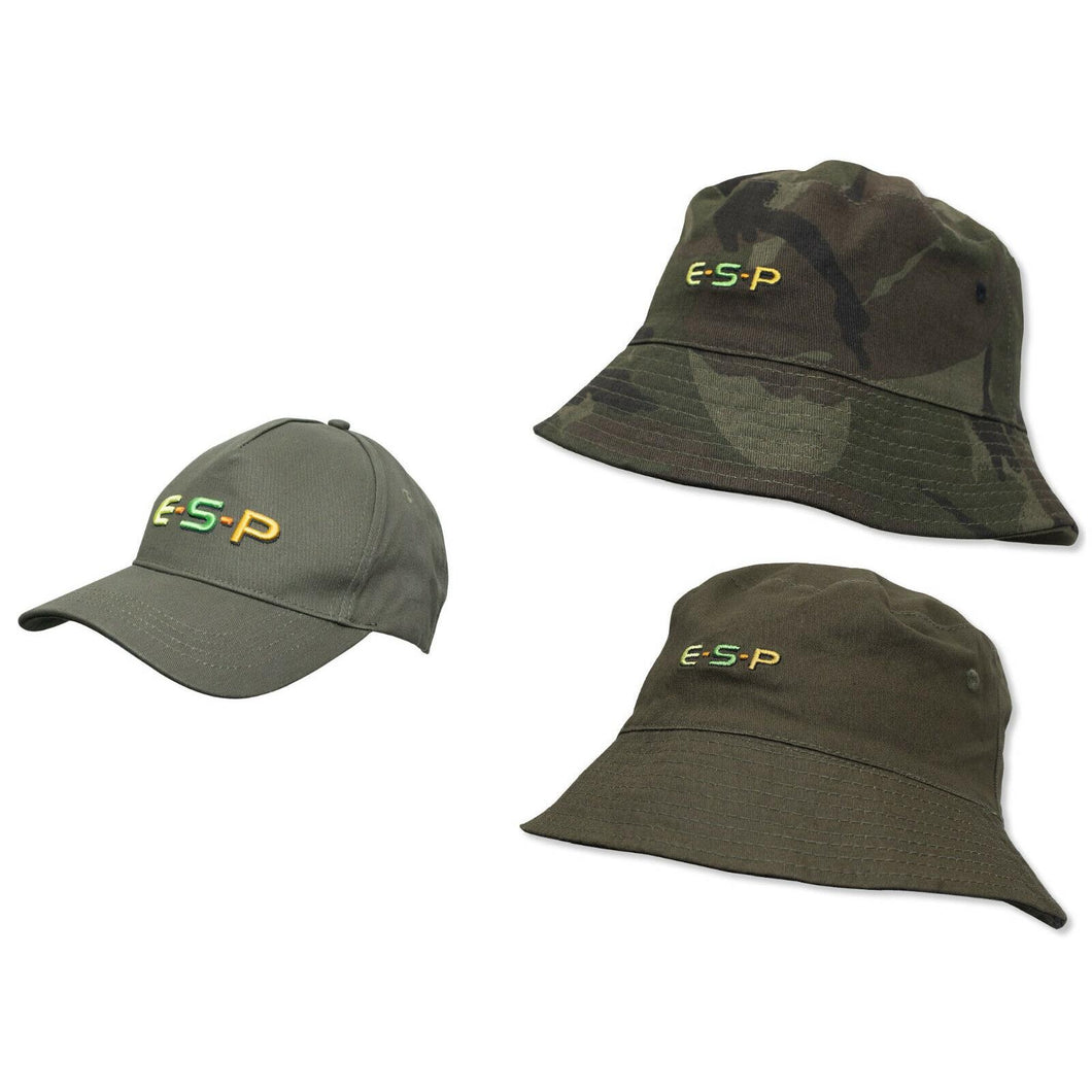 ESP Baseball Style Cap Hat or Bucket Hat Fishing Clothing