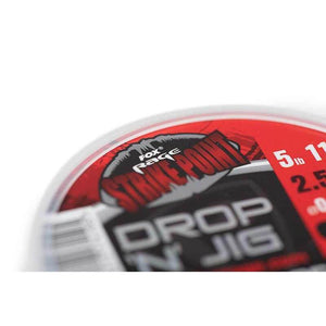 Fox Rage Strike Point Drop N Jig Fluorocarbon Line Pike Fishing Lure Leader 40m