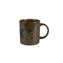 Load image into Gallery viewer, Fox Ceramic Mug Green &amp; Black Logo Tea Coffee Hot Drinks Cup Carp Fishing
