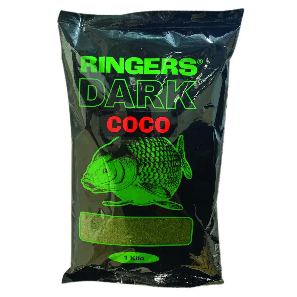 Ringers Dark Coco Groundbait Bag-Up Carp Bream Method Mix Fishing Bait 1kg