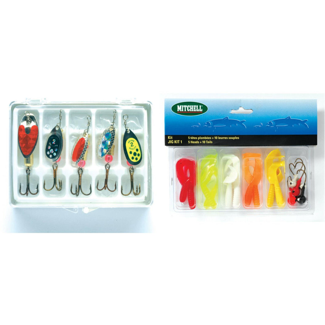 Mitchell Lure Kit Spinners or Jigs Pike Predator Fishing