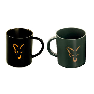 Fox Stainless Black Mug or Royale Mug Fishing Camping Cup