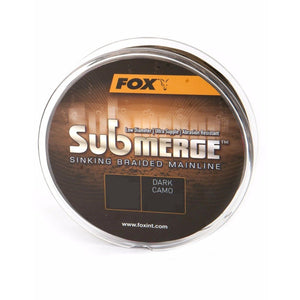 Fox Submerge Fast Sinking Braided Mainline Dark Camo 300m Fishing Line