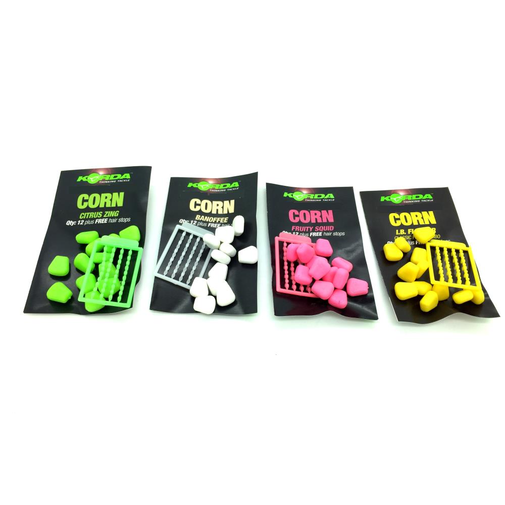 Korda Slow Sinking / Pop Up Artificial Corn 12pc All Flavours Fishing Bait