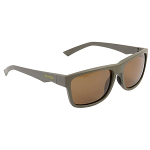 Avid Carp Polarised Sunglasses Khaki Green SeeThru Lens Fishing Accessory
