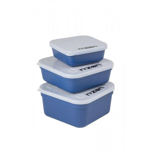 Daiwa N ZON Blue Bait Tubs Perforated Ventilated Lid Carp Fishing Maggot Boxes