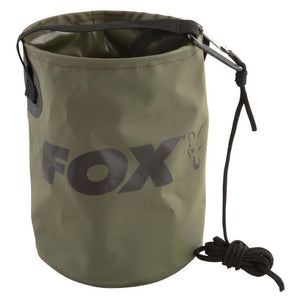 Fox CCC040 4.5L Collapsible Water Bucket with Drop Cord and Clip Carp Fishing