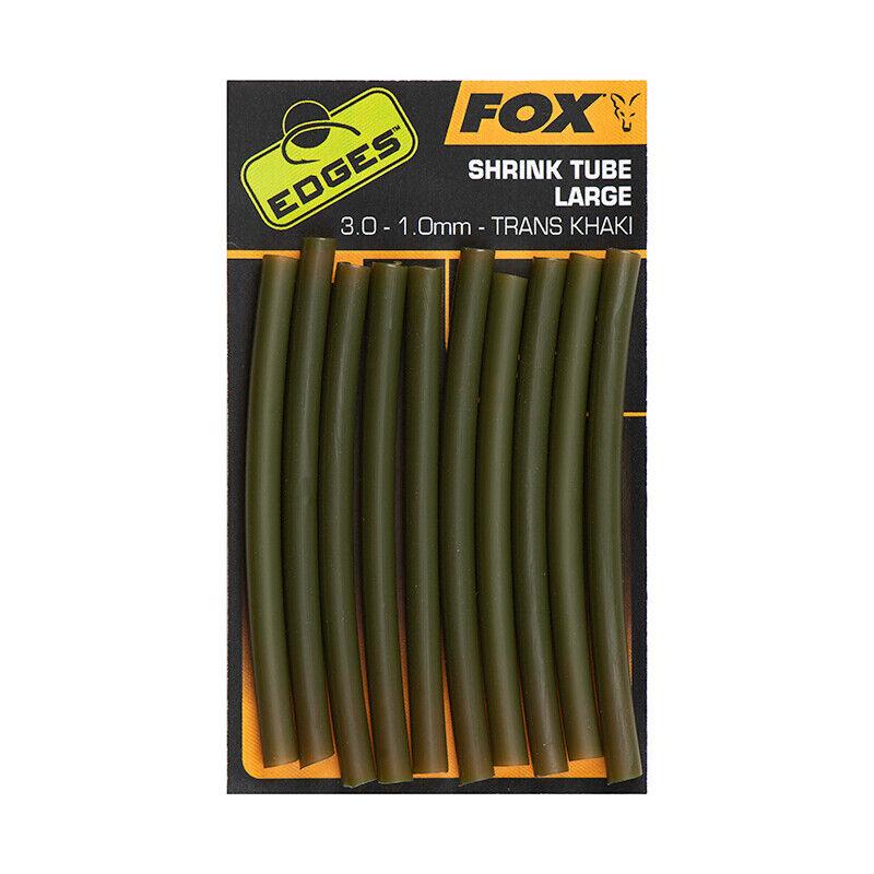 Fox Edges Shrink Tube Large 3.0 - 1.0mm Trans Khaki Fishing Terminal Tackle