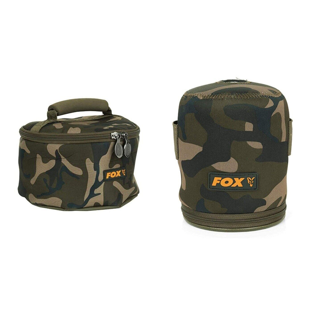 Fox Camo Neoprene Cookset or Canister Cover Fishing Cooking Camping