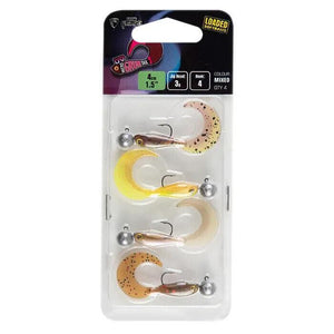 Fox Rage Micro Grub Tail Loaded UV Mixed Colour Pack 4cm Pike Predator Fishing